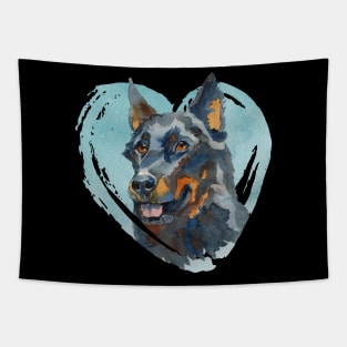 Beauceron Portrait Tapestry