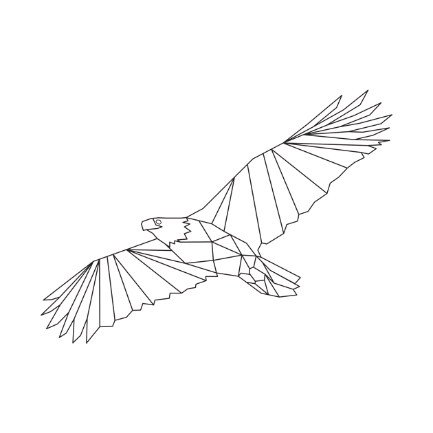 Eagle Geometric Lineart by partimesloth