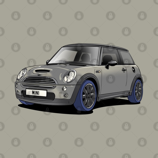 Silver Mini Cooper S R53 by Webazoot