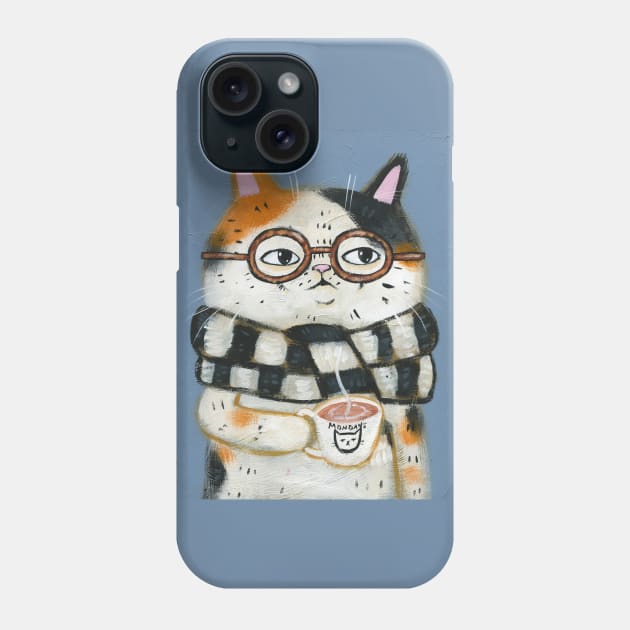 Ugh Mondays Phone Case by KilkennyCat Art