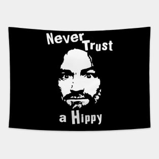 Never Trust a Hippy // Vintage Style Design Tapestry