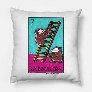 Loteria Apes #7: La Escalera Pillow