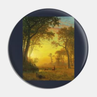 Albert Bierstadt Light in the Forest Pin