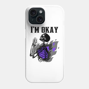 Skeleton being okay Phone Case