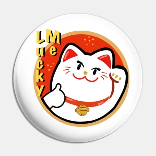 Lucky Cat Symbol Pin