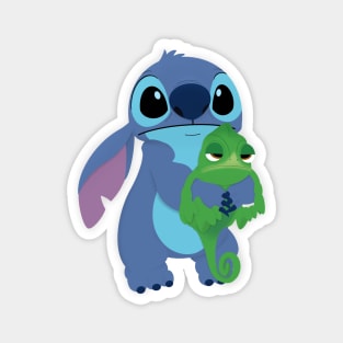 Stitch and Pascal Magnet