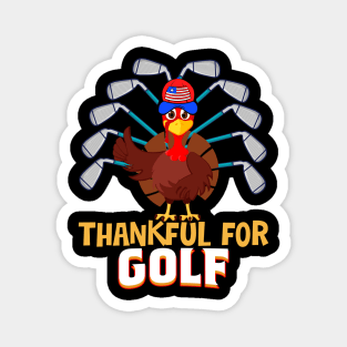 Golf Turkey Sport Lovers Thanksgiving Magnet