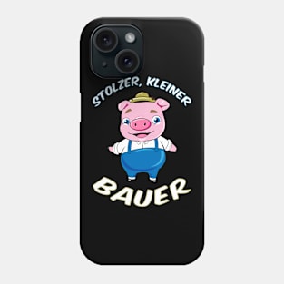 Little Farmer SHIRT pig piglets Rancher boy Farmer Kids Phone Case