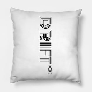 Drift Print Black Vertical Pillow