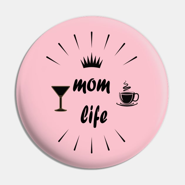 Mom Life shirt -Funny gift for a mom- Funny Mom Shirt - coffee and wine -mom to be T-shirt-mom life T-shirt Pin by wiixyou