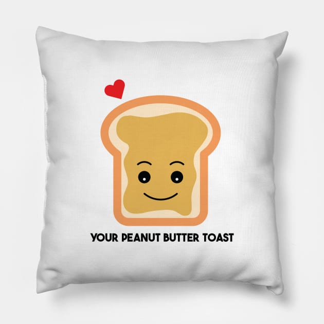 Your peanut butter toast Pillow by borntostudio