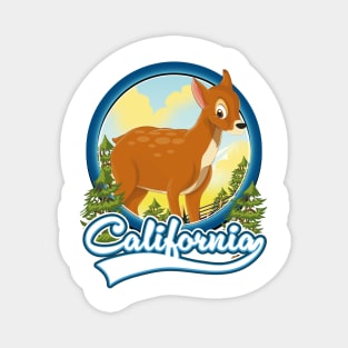 California Deer travel logo Magnet