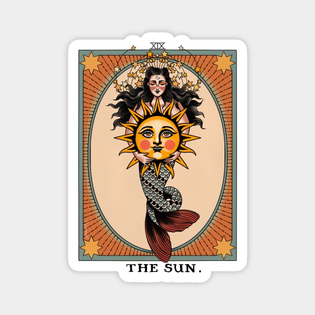 The Sun (Tarot) Magnet by ohjessica-o