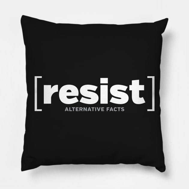 RESIST alternative facts Pillow by directdesign