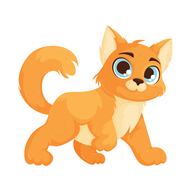 Adorable Fluffy Orange Kitten by Javvani