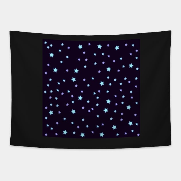 Glowing Stars Tapestry by Melisaura