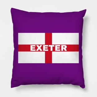 Exeter City in English Flag Pillow