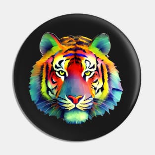 Rainbow Tiger Pin