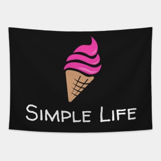 Simple Life - Ice Cream Cone Tapestry