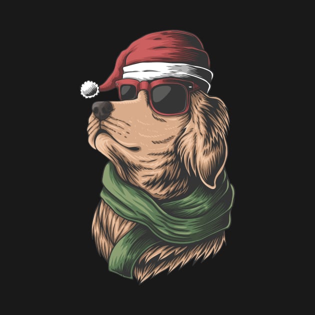 Christmas Golden Retriever by be yourself. design