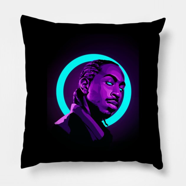 Ludacris Illustration Pillow by Heywids