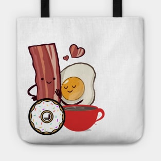 FUNNY Bacon And Eggs Breakfast Tote