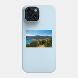 Baska Bay on Krk Island, Croatia Phone Case