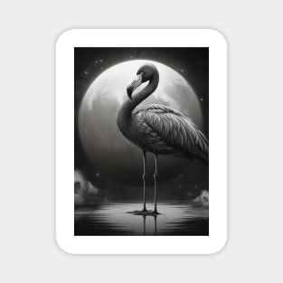 Dark Fantasy Flamingo Magnet