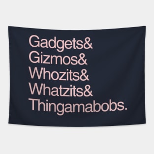 Gadgets and Gizmos Millennial Pink Tapestry