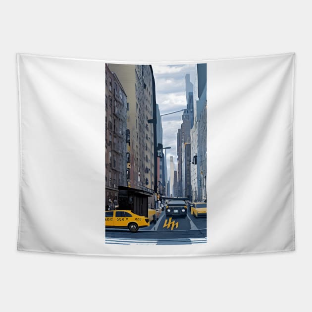 New Yorker Tapestry by MrWho Design