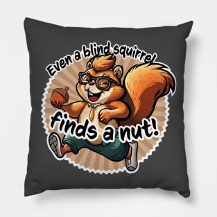 Blind Squirrel Pillow