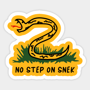 Custom No Step On Snek Sticker By Fbranchar - Artistshot