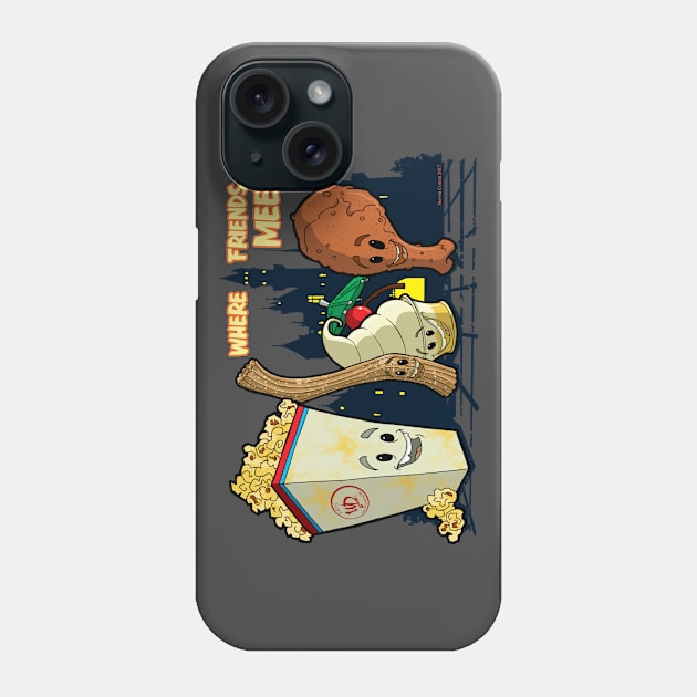 Where Friends Meet! Phone Case by ProlificLifeforms