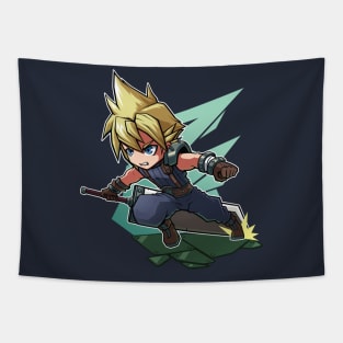 Cloud Strife Chibi Tapestry