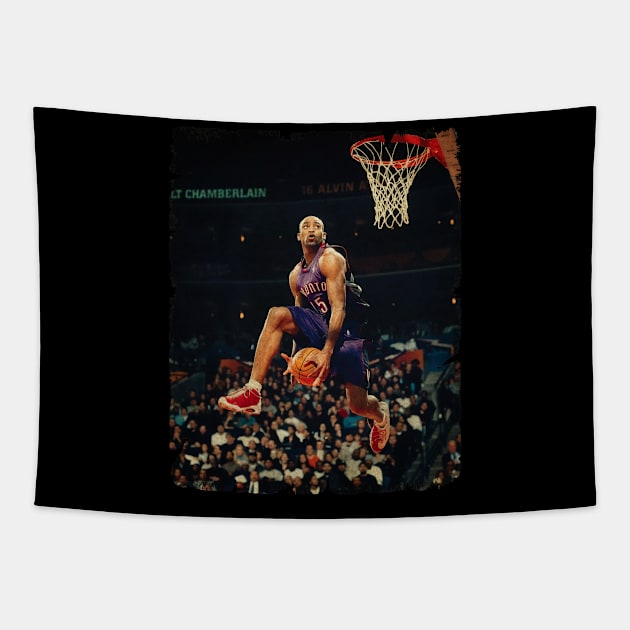 Vince Carter - NBA Slam Dunk Contest Tapestry by Wendyshopart