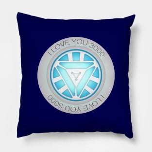 I love you 3000 Arc reactor heart Pillow