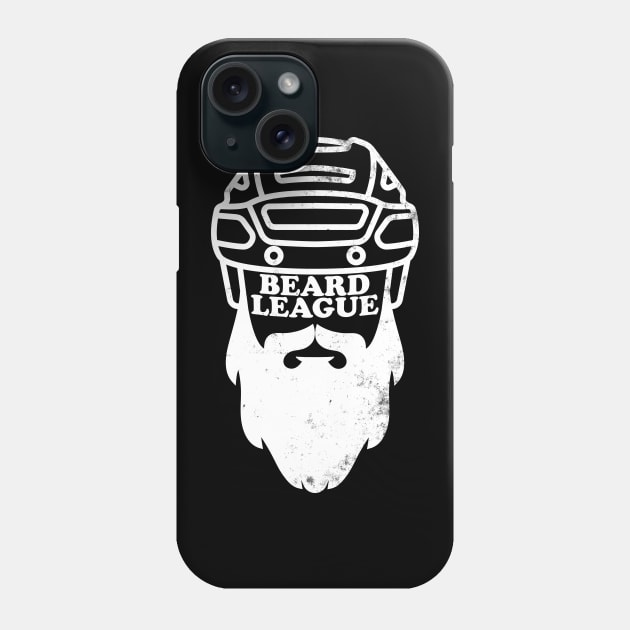 Beard League - Playoff Hockey (white version) Phone Case by toadyco