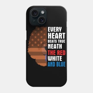 Chow Chow Every Heart Beats True Neath The Red White And Blue Happy Independence July 4th Day Dogs Phone Case