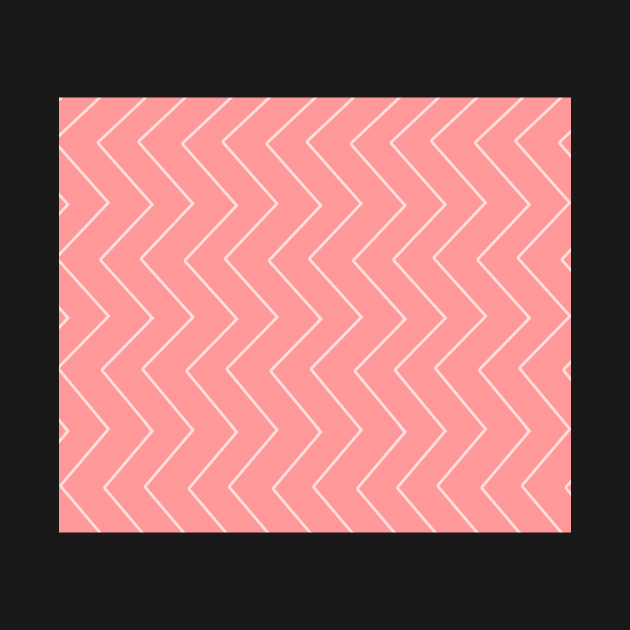 Abstract zigzag - pink and white. by kerens