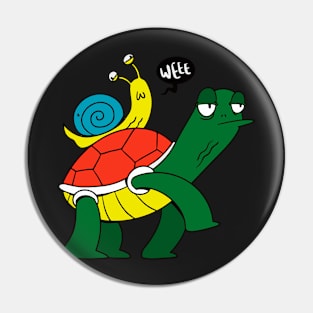 Snail in Turtle Pin