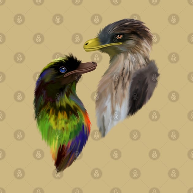 Two Generic Dromaeosaurs Pack by saradrawspaleo