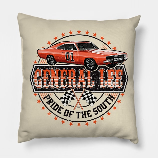 General Lee Pride of the South Lts Pillow by Alema Art