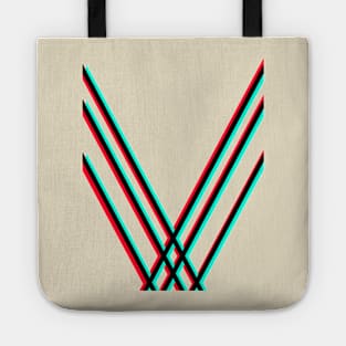 3d stripes Tote