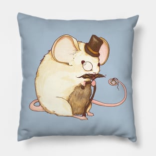 Alistair, Gentleman Mouse - Cute Animals Art (Gentlemen Animals Series) Pillow