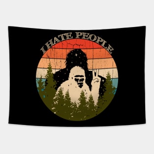 Bigfoot I Hate People Tapestry