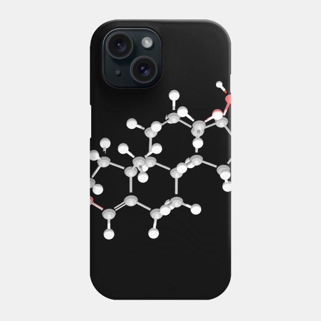 Testosterone Molecule Phone Case by ChemECool