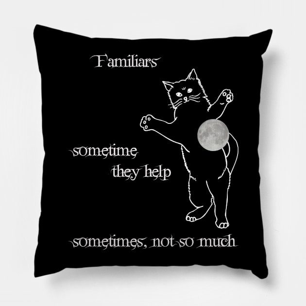 Witches Cat Pillow by Lucia