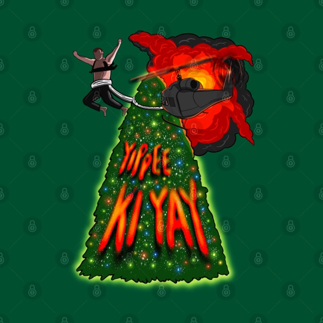 Die Hard Movie Nakatomi Christmas Tree by Jamie Collins