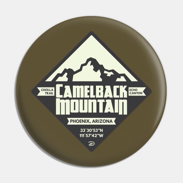 Camelback Mountain (Granite) Pin by dhartist