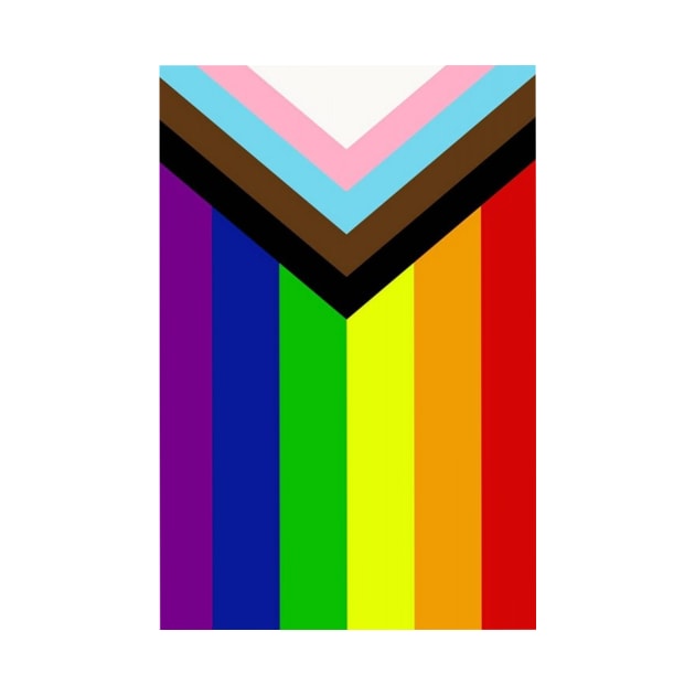 LGBTQ+ flag (vertical) by diffrances